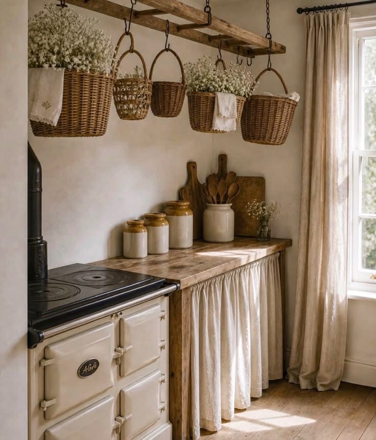 Paniers Décor Cuisine de Campagne
